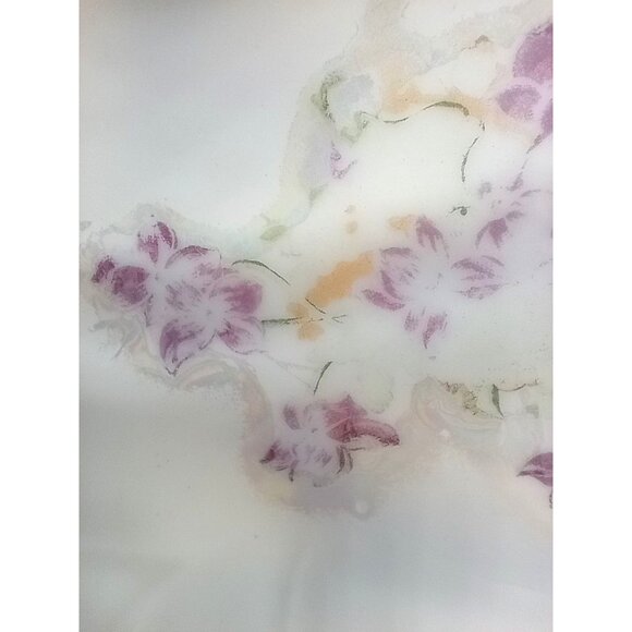 Bowl Norcrest Sweet Violet Floral Lustre Background 1970s VT500 7 Inch Vintage - Picture 4 of 16